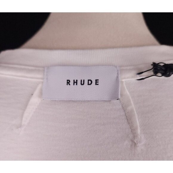 Rhude World Champion T-Shirt L Mens Off-White Cotton Tee - Picture 11 of 16
